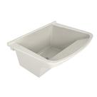 Tanque de Lavar Roupa em Mármore Sintético Granitado 55x41cm Branco/Travertino Aj Rorato