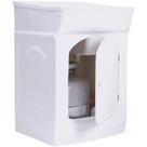 Tanque de Lavar Roupas 45 Litros Fiberblu Fibertanque Esfregadeira Lateral, Branco