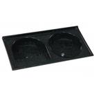 Tanque de Mármore Sintético Duplo N1 100x52cm Preto - 507408 - A.J. RORATO