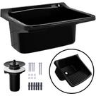 Tanque De Plastico Preto 22 Litros Para Lavar Roupas Astra Completo