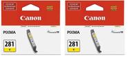 Tanque de tinta Canon CLI-281 amarelo compatível TR8520 TR7520