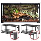 Tanque de vidro para répteis Terrarium REPTI ZOO 190L com ventilação