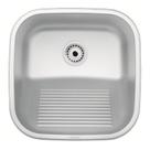 Tanque encaixe tramontina 40x40cm aco inox escovado 94403107 25l s/valvula
