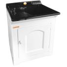 Tanque Gabinete de Lavar Roupas Preto 40L em Fibra Lavanderia Área de Serviço Tanquinho Stilofibras Tanque Gabinete de Lavar Roupas Preto 40L em Fibra Lavanderia Área de Serviço Tanquinho Stilofibras