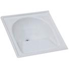 Tanque Granitado Sintético Simples N1 com 60x60cm Branco - 500307 - A.J.RORATO