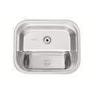 Tanque Hera 34L de Sobrepor Aço Inox Polido Prata Tramontina
