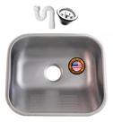 Tanque Inox 40x34 Fosco - Sobrepor E Embutir + Válv American