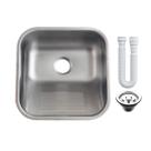 Tanque Inox 40X40 Fosco Sobrepor E Embutir Válvula AS