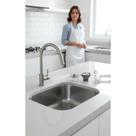 Tanque Inox 50x40cm 34L Prime Acetinado + Válvula e Sifão