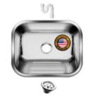 Tanque Inox American Steel 50X40 30L Inox 304 + Válvula Lavanderia