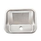 Tanque Lavanderia 55 X 45 Com Válvula Aço Inox 201