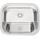 Tanque Lavanderia Aço Inox 304 Embutir 50X40x22cm Extra Fundo Polido Brilhante