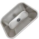 Tanque Lavanderia Monobloco 30L Aco Inox 304 Escovado CT-50 Luxo 50x40x23mm MEKAL 90010195016