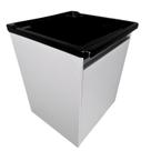 Tanque Plástico 26L Com Gabinete MDF De Parede Puxador Perfil Para Torneira De Bancada