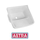 Tanque plastico 47 x 43 x 27 branco astra - 22 litros