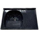 Tanque Sintético Granitado 501908 79,5x52cm para Bancada Preto Aj Rorato