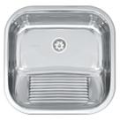 Tanque Tramontina Hera 25 L em Aço Inox Polido 40 x 40 cm com Válvula