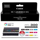 Tanques de Tinta Canon PFI-300 Lucia PRO 10 para Impressora imagePROGRAF PRO-300