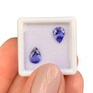 Tanzanita Azul Gota Par 1,92ct