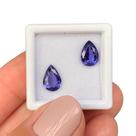 Tanzanita Azul Gota Par 2,69ct