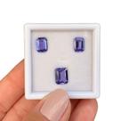 Tanzanita EmeraldCut Baguete SET 5,04ct Tanzanita EmeraldCut Baguete SET 5,04ct