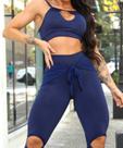 Tapa Bumbum Fitness com Amarração Saia Sobreposta Estilosa para Treino
