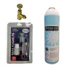 Tapa Fugas F6 15ml com mangueira mais R134a 750g Chemours mais válvula Tapa Fugas F6 15ml com mangueira mais R134a 750g Chemours mais válvula