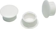 Tapa Furo Buraco Plástico 10 Mm branco - 100 Pçs