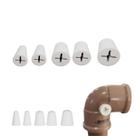 Tapa Furo para Cano D'água Branco PVC 5 Medidas
