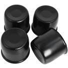 Tapas centrales para ruedas de remolque Podoy acero negro 4,25" 4 piezas