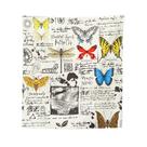 Tapeçaria Alphabet Butterfly Wall 150x100cm Microfabric Tapeçaria Alphabet Butterfly Wall 150x100cm Microfabric