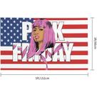 Tapeçaria American Girl Wall Aesthetic 150x90cm em microtecido