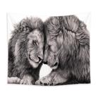 Tapeçaria Animal Lion Wall Microfabric 150x150cm Estética de quarto Tapeçaria Animal Lion Wall Microfabric 150x150cm Estética de quarto