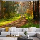 Tapeçaria Autumn Forest Red World Maple Leaves 150x100cm