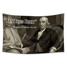 Tapeçaria Benjamin Franklin Tax This Dick 100% poliéster 100x150cm