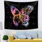Tapeçaria, borboleta, microtecido, 150x130cm, decoração de quarto