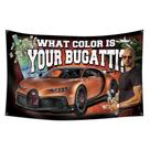 Tapeçaria Bugatti Car Art Qual é a cor do seu Bugatti 100x150cm