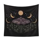 Tapeçaria Butterfly Moon Wall 150x130cm de fibra de microtecido