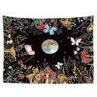 Tapeçaria Butterfly Moon Wall 150x130cm de fibra de microtecido