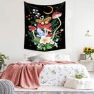 Tapeçaria Butterfly Mushroom Wall Room 150x130cm Microfabric