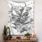 Tapeçaria Butterfly Mushroom Wall Room 150x130cm Microfabric