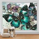 Tapeçaria Butterfly Wall Room Estética 280x150cm Poliéster