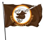 Tapeçaria de bandeira pendurada na parede San Diego Padres Anime 90x150cm