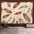 Tapeçaria de parede Abstract Feather Room Aesthetic 150x100cm