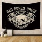 Tapeçaria de parede Bad Bones Crew Aesthetic 150x100cm poliéster