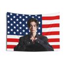 Tapeçaria de parede Bandeira americana Korean Star Enhypen 90x60cm Tapeçaria de parede Bandeira americana Korean Star Enhypen 90x60cm