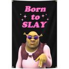 Tapeçaria de parede Born To Slay Room Aesthetic 90x60cm, microtecido