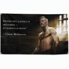 Tapeçaria de parede Conor McGregor Motivational Quote 100x150cm Tapeçaria de parede Conor McGregor Motivational Quote 100x150cm