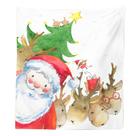 Tapeçaria de parede de Natal Papai Noel Alce 150x100cm Microfabric