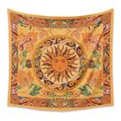Tapeçaria de parede de sol e lua 150x130cm de fibra de microtecido
